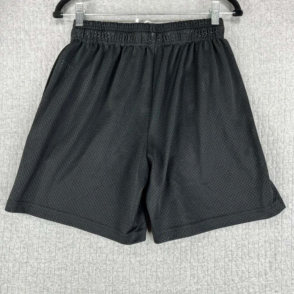 Eric Emanuel Mesh Shorts Mens Large Black EE Logo Basic Basketball Streetwear